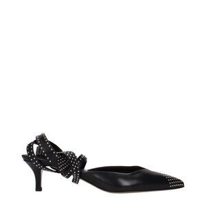 Isabel Marant Black Leather High Heel Women's Pumps